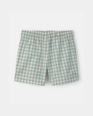Tout-petit gar&ccedil;on - Short en popeline &agrave; carreaux - Vert, 