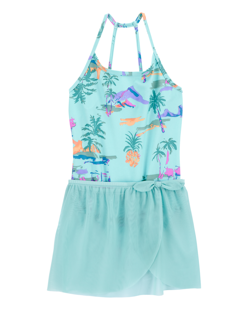 Kid Tropical 1-Piece and Sarong Set, image 1 of 5 slides