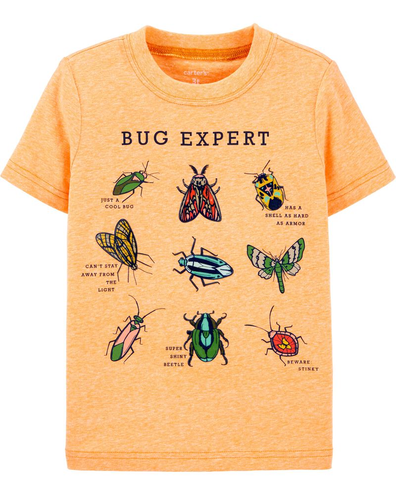 Baby Orange Bug Expert Snow Yarn Jersey Tee
