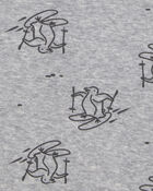 B&eacute;b&eacute; gar&ccedil;on - Ensemble 3 pi&egrave;ces &agrave; superposer en molleton &agrave; motif pingouin &laquo;Chill Vibes Only&raquo; &ndash; Bleu/Gris, image 3 sur 5 diapositives