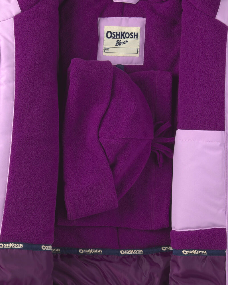 Girls 2 Piece Snowsuit- Lavender, image 5 of 13 slides