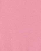 Girls Rib Long-Sleeve Dress - Pink, image 3 of 4 slides