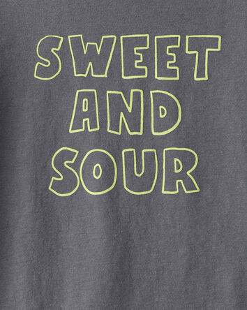 Toddler Boy Sweet and Sour Short-Sleeve Graphic Tee - Grey, 