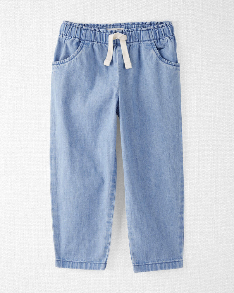 Toddler Boy Organic Cotton Chambray Pants, image 1 of 5 slides