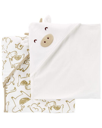 2-Pack Hooded Baby Towels, 