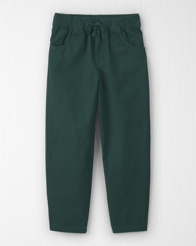 Kids Organic Cotton Baggy Twill Pants, image 1 of 5 slides