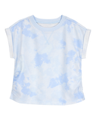 Kid Cloud Dye Cinched Tee - Blue, image 1 of 3 slides
