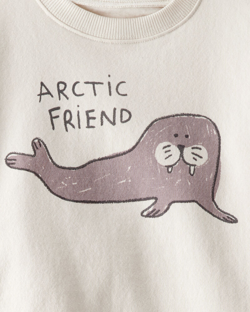 Toddler 2-Piece Set Made with Organic Cotton in Artic Friends Print, image 4 of 5 slides