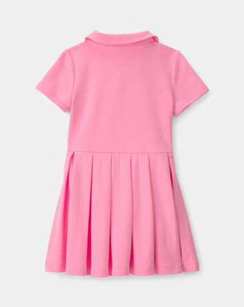 Tout-petit fille - Robe de tennis &agrave; plis - Rose, 