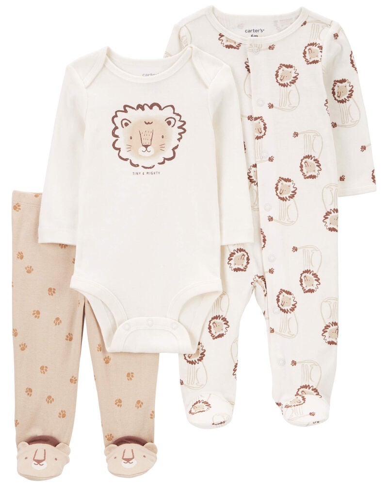 Baby "Tiny & Mighty" 3-Piece Sleeper Set, image 1 of 5 slides