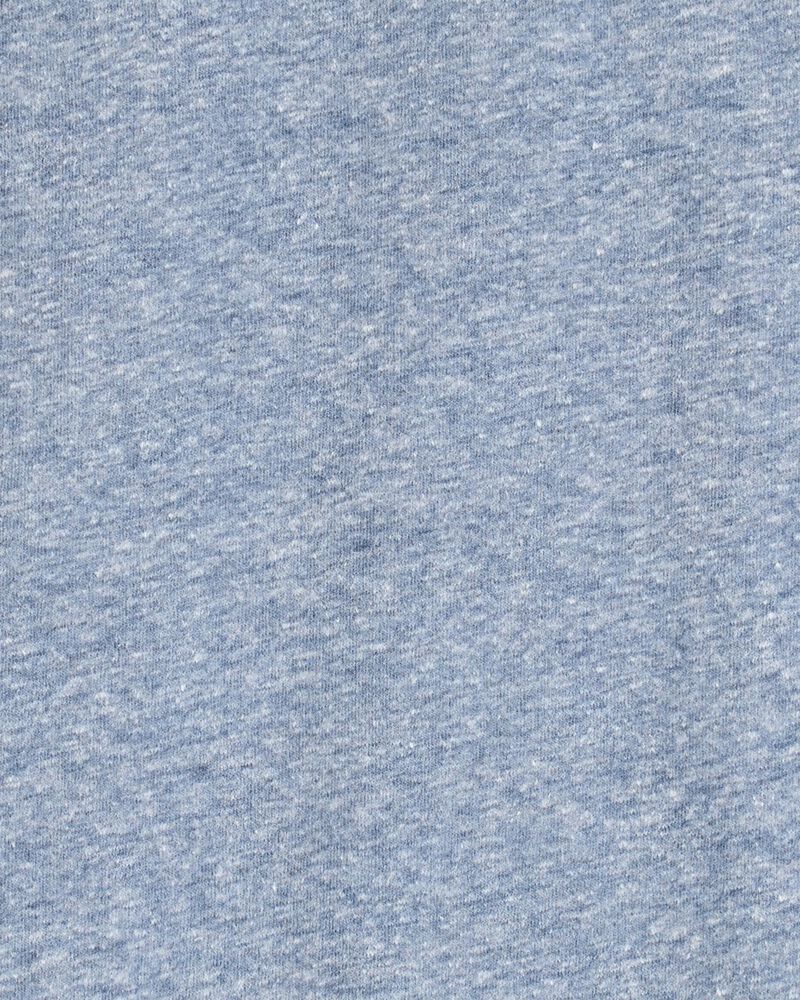Kid Pocket Henley Tee - Blue, image 2 of 3 slides