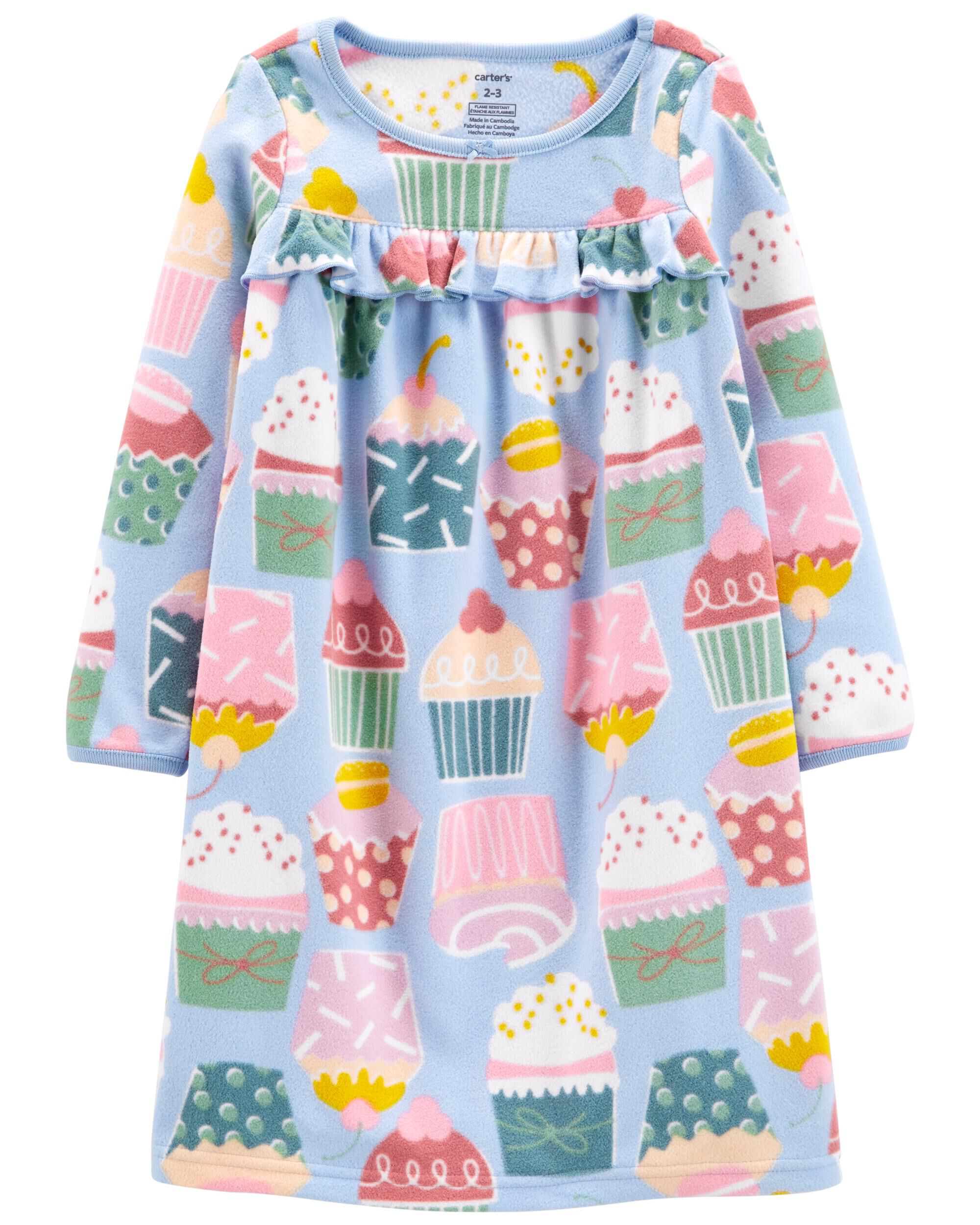 Girls fleece sale nightgown