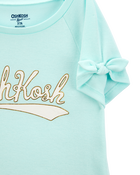 Kid OshKosh Logo Tie-Sleeve Tee, image 3 of 4 slides