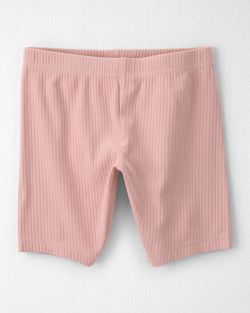 Girls 2-Piece Top & Short Set Made with Organic Cotton in Strawberry Print, image 2 of 6 slides