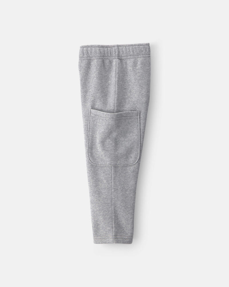 Toddler Boy 2-Piece 'Little Champ' Football Fleece Top & Pant Set - Navy Blue/Grey, image 3 of 6 slides