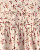 Toddler Girl 2-Piece Organic Cotton Smocked Top & Pant Set, image 2 of 3 slides