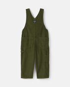 Toddler Corduroy Overalls - Olive Green, image 2 of 4 slides