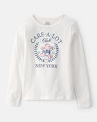 Girls Care Bear Long-Sleeve Top - White, image 1 of 5 slides