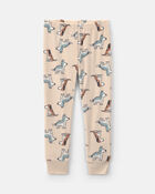 Tout-petit gar&ccedil;on - Pyjama ajust&eacute; 2 pi&egrave;ces en DreamPlush &agrave; motif chien &ndash; Beige, image 2 sur 4 diapositives