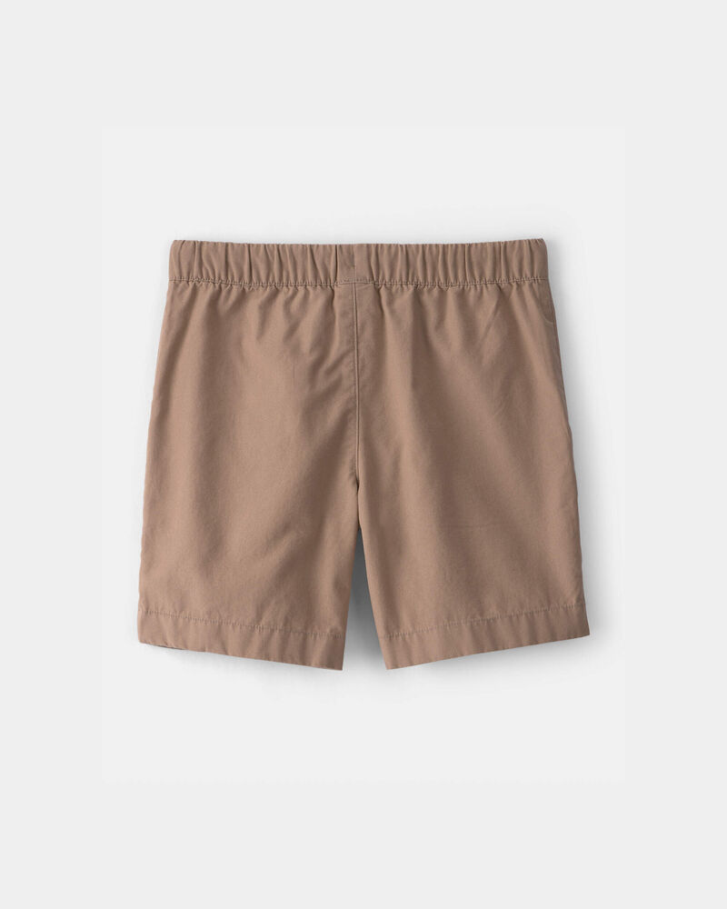 Gar&ccedil;ons - Toile Shorts - Kaki fonc&eacute;, image 2 sur 3 diapositives