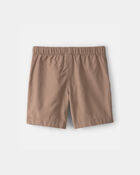 Gar&ccedil;ons - Toile Shorts - Kaki fonc&eacute;, image 2 sur 3 diapositives