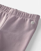 B&eacute;b&eacute; fille - Emballage 2 leggings en molleton recycl&eacute; faits avec du coton biologique, image 2 sur 5 diapositives