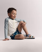 Tout-petit gar&ccedil;on - Short maillot de bain &agrave; imprim&eacute; floral - Sarcelle, image 7 sur 7 diapositives
