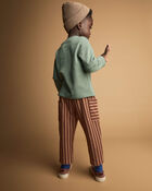 Toddler Boy Striped Pocket Pants - Brown, image 4 of 6 slides
