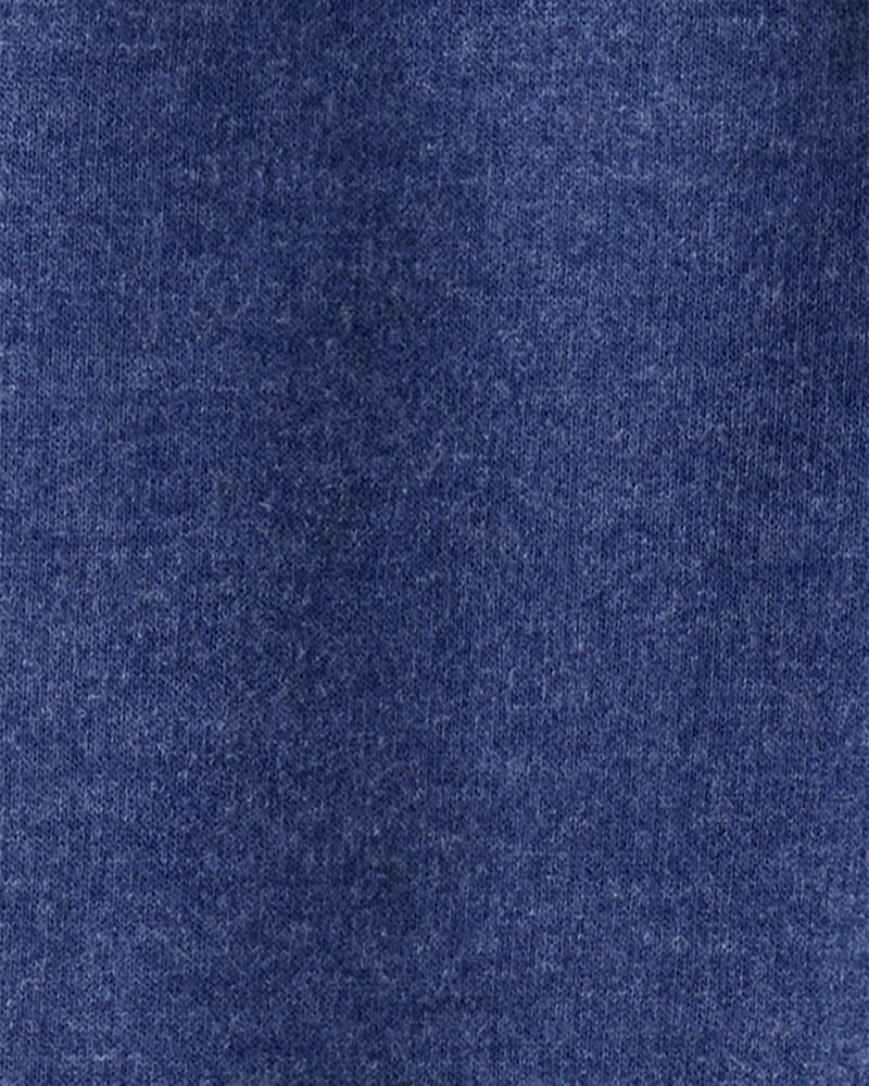 Toddler Boy Solid Fleece Drawstring Joggers - Blue, image 3 of 4 slides