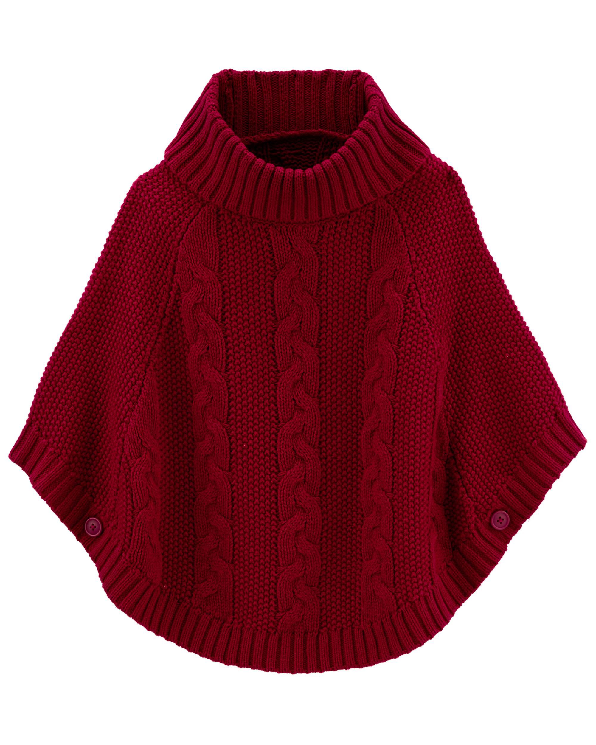 Cable Knit Poncho