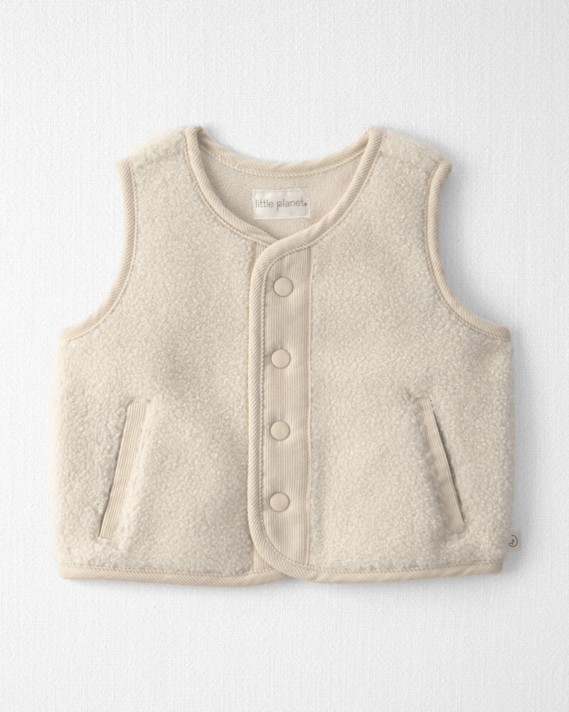 B&eacute;b&eacute; - Gilet en molleton teddy recycl&eacute;, image 1 sur 3 diapositives