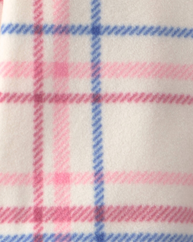 Toddler Girl 2-Piece Plaid Fleece Long-Sleeve Top & Pant Set, image 3 of 4 slides