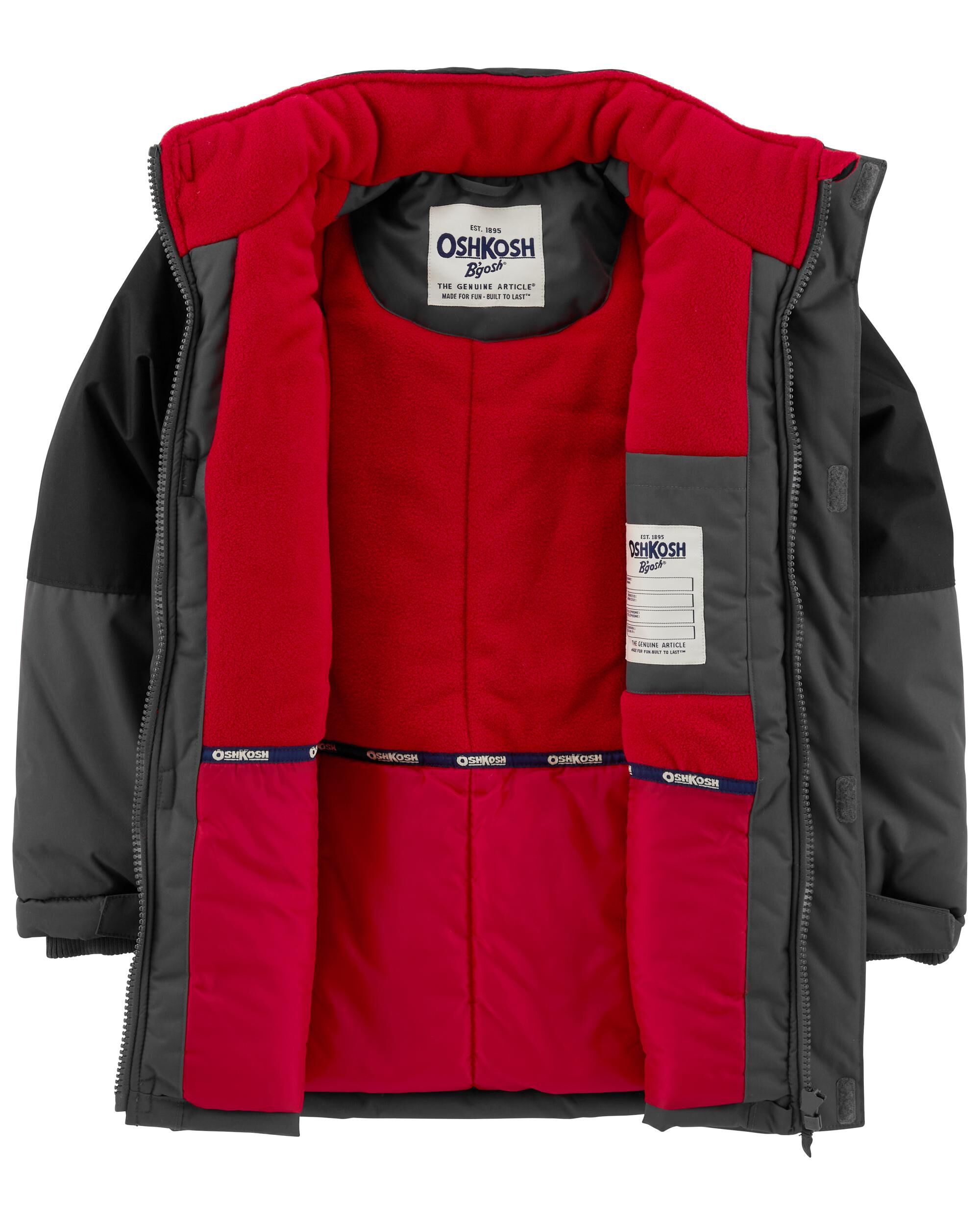 Kids Boys Kid Faux Fur Lined Heavyweight Jacket 14 OshKosh Bgosh