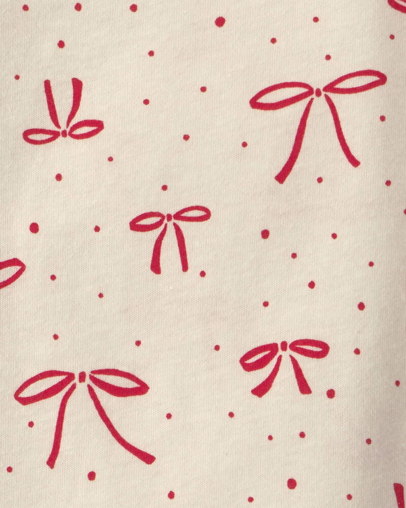 Baby Girl 3-Piece Bow Corduroy Long-Sleeve Dress Set - Red, image 5 of 6 slides