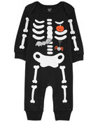 Baby Halloween Skeleton Jumpsuit, image 1 of 3 slides
