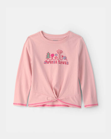 Toddler Girl 'Nature Lover' Long-Sleeve Top - Pink, 