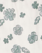 Baby 2-Piece Flutter-Sleeve Floral Bodysuit & Short Set, image 2 of 3 slides