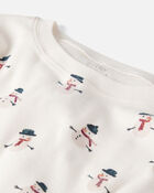 Kid Organic Cotton Snowman Print Pyjamas, image 2 of 4 slides