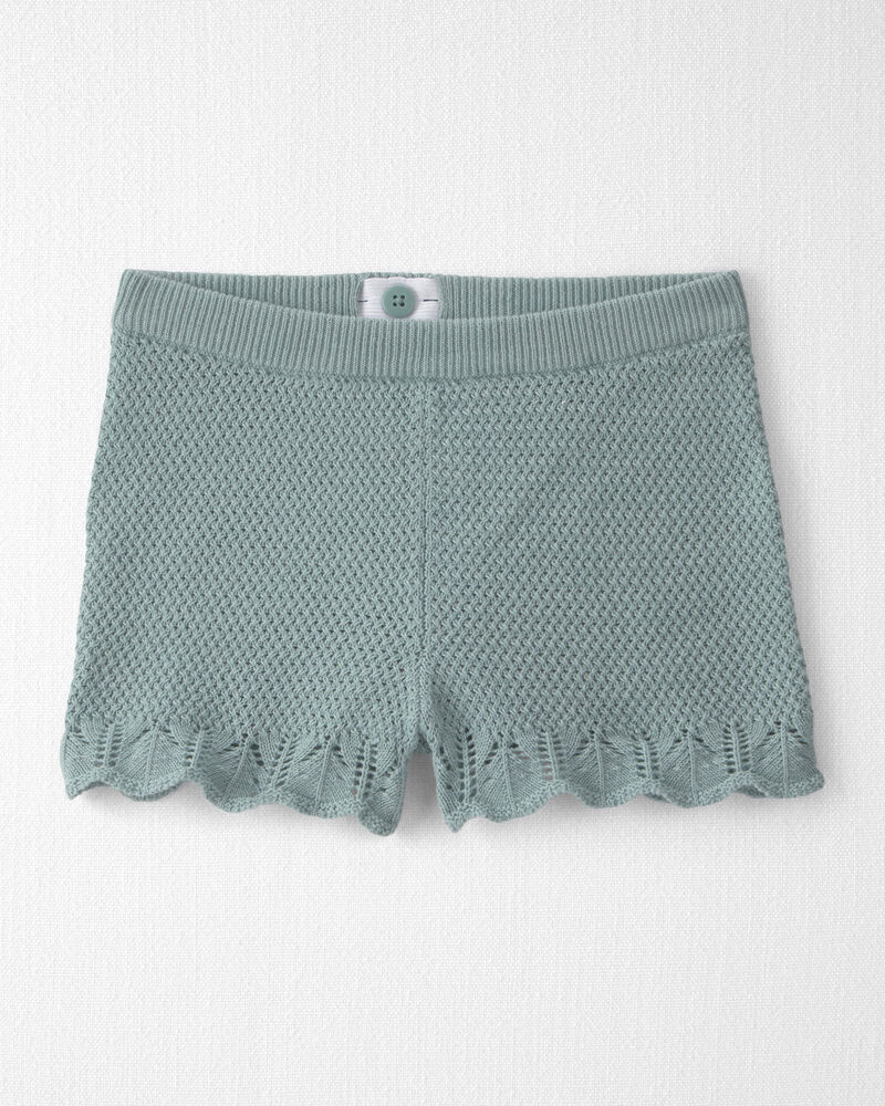 Toddler Girl 2-Piece Organic Cotton Knit Top & Short Set, image 2 of 5 slides