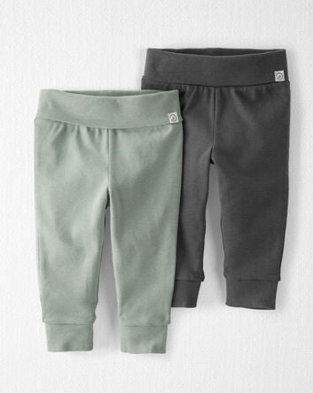 Baby 2-Pack Organic Cotton Joggers, 
