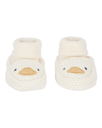 Baby Duck Crochet Booties, 