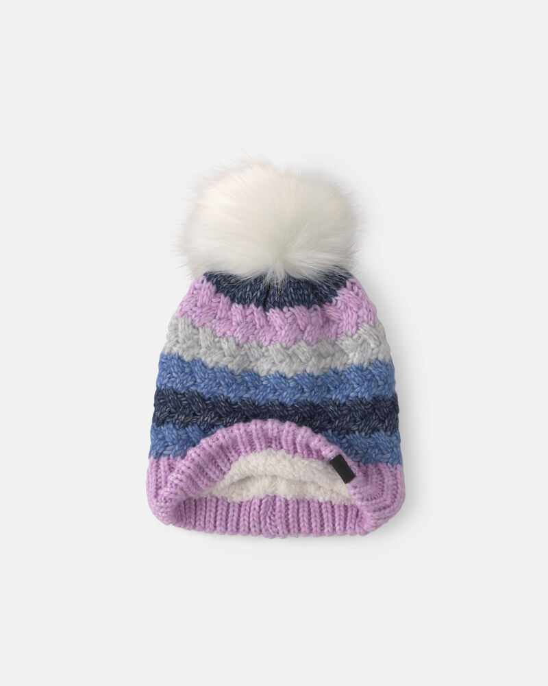 Toddler Girl Kombi Popsicle Pom Hat - Lilac, image 2 of 3 slides