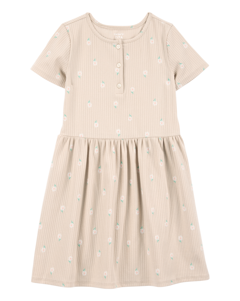 Enfant Robe à manches courtes à fleurs, image 1 sur 4 diapositives