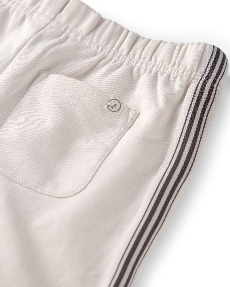 B&eacute;b&eacute; - Ensemble 2 pi&egrave;ces haut et short en jersey bouclette de coton biologique, image 5 sur 5 diapositives