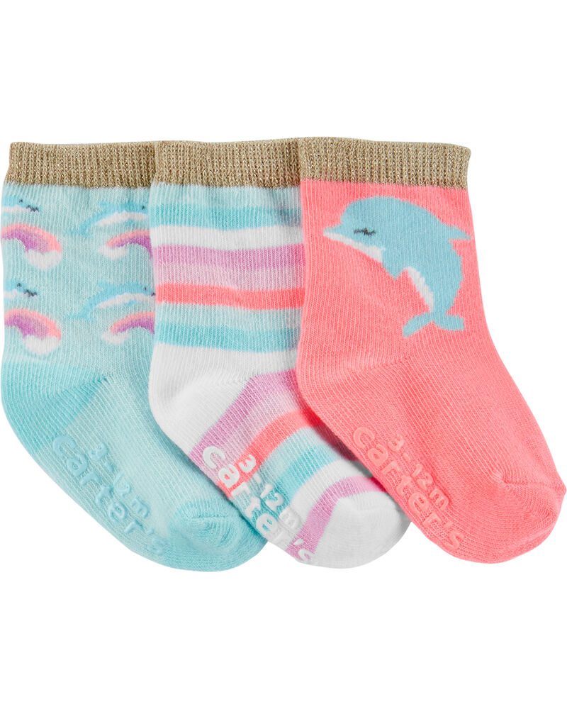 3-Pack Dolphin Crew Socks, image 1 sur 1 diapositives