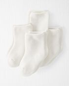 Bébé Emballage de 4 paires de chaussettes en coton bouclette certifié biologique, image 1 sur 3 diapositives