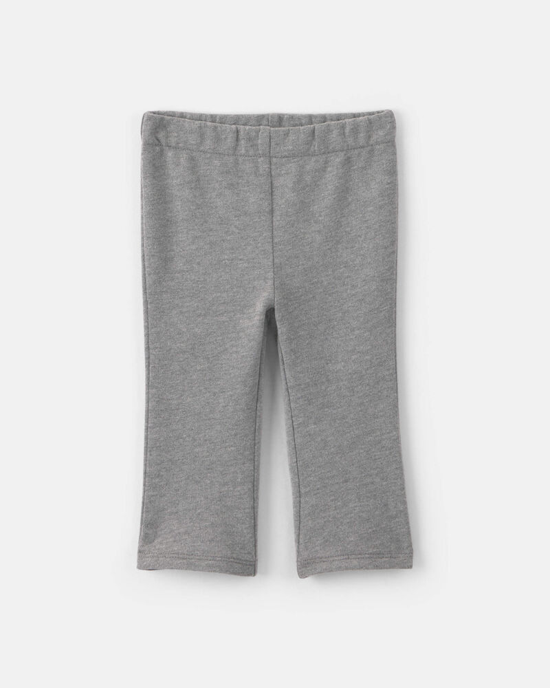 Baby Girl 3-Piece Bow French Terry Layering Set - Grey/Cream, image 2 of 5 slides