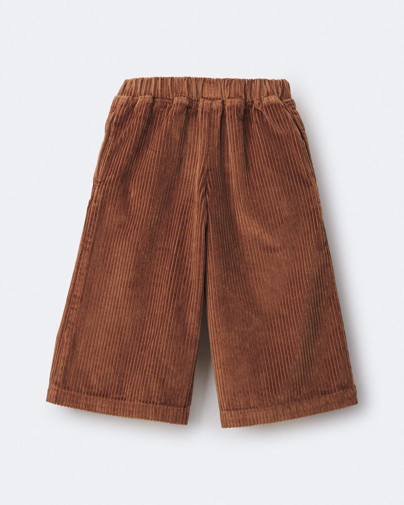 Toddler Girl Urban Corduroy Wide-Leg Pant &ndash; Brown, image 5 of 6 slides