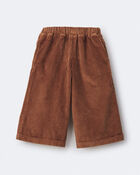 Toddler Girl Urban Corduroy Wide-Leg Pant &ndash; Brown, image 5 of 6 slides