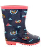 Toddler Rainbow Rain Boots, image 2 of 7 slides